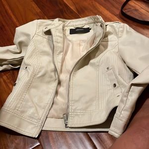 Light beige Leather jacket